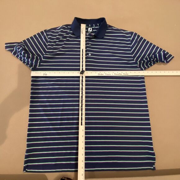 FootJoy Shirt Mens Extra Large Performance Polo Golf Purple Navy Green XL - Picture 2 of 9